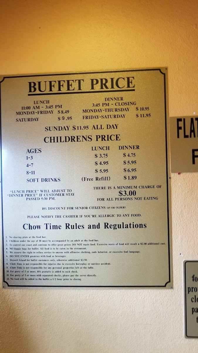 Menu Chow Time Buffet & Grill-4