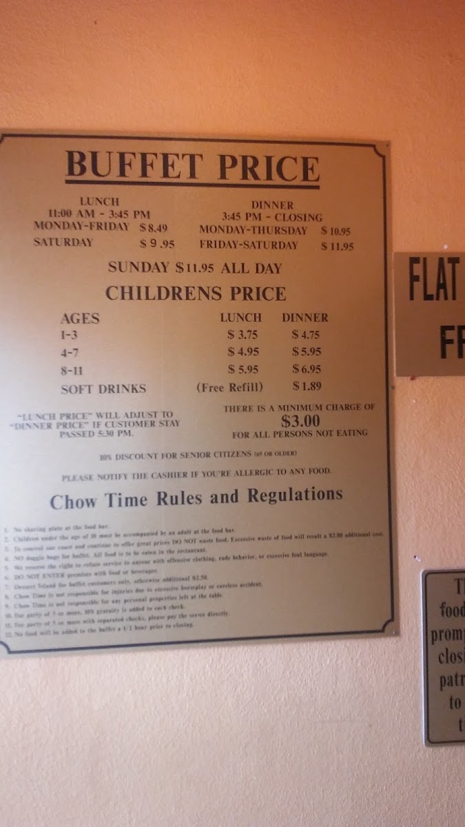Menu Chow Time Buffet & Grill-6